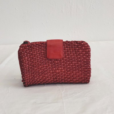 Portafoglio grande rosso